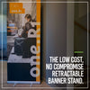 One Retractable Banner Stands