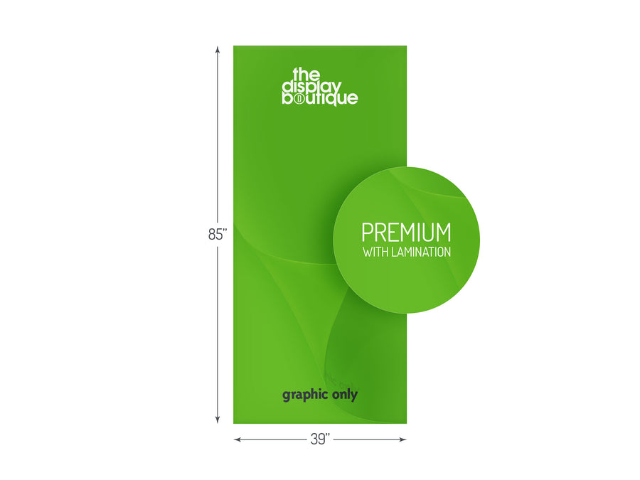 Premium Banner Stand Graphic 39" x 85"