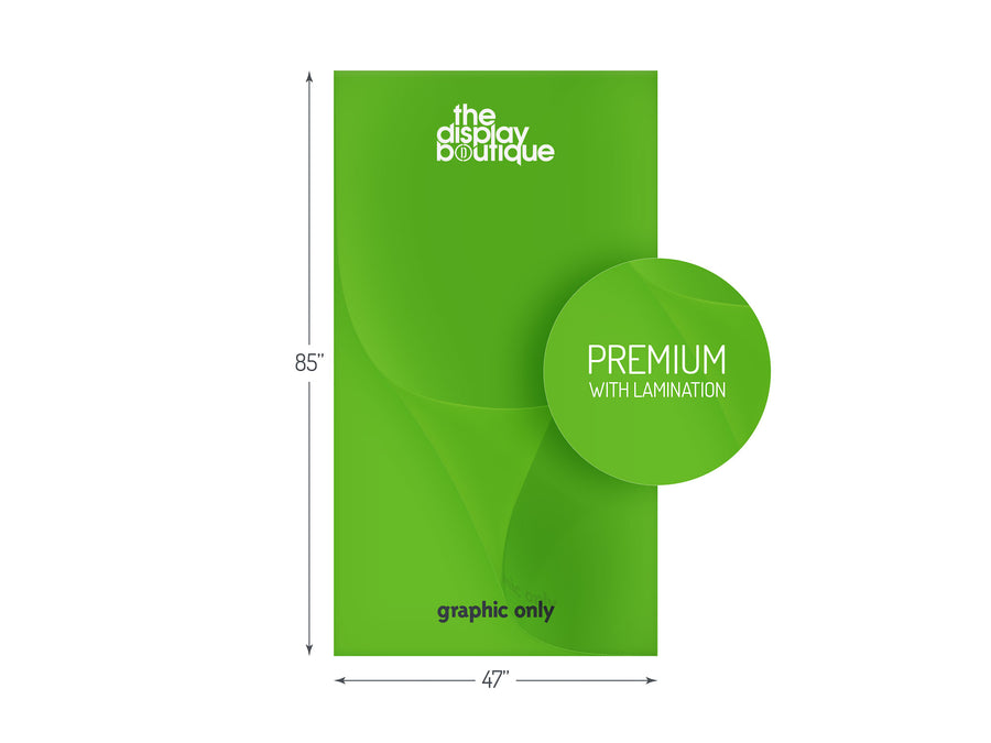 Premium Banner Stand Graphic 47" x 85"
