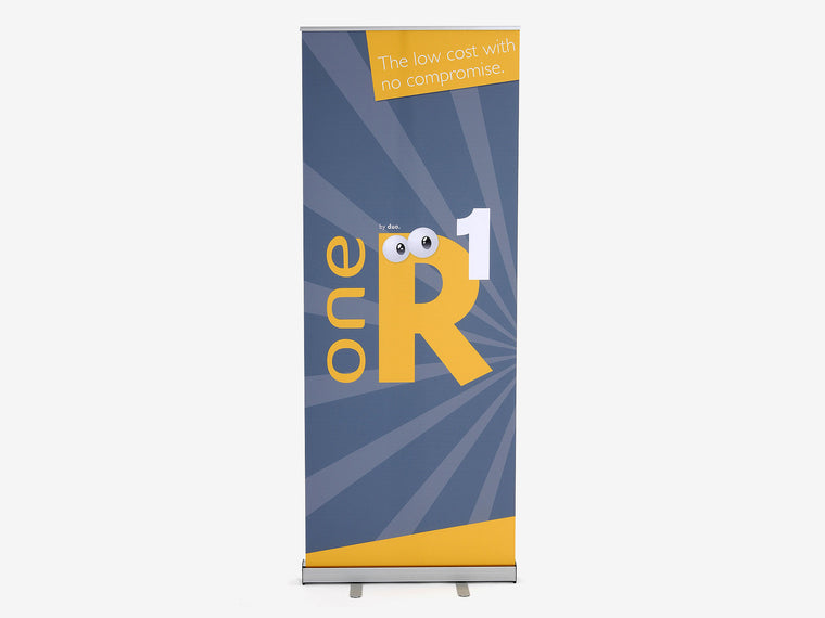 One R1 Banner Stand Front View