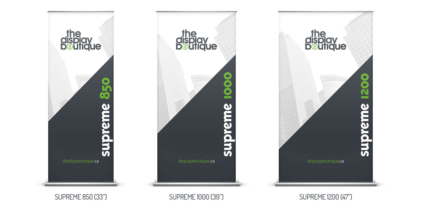 Supreme Retractable Banner Stand Hardware Configurations