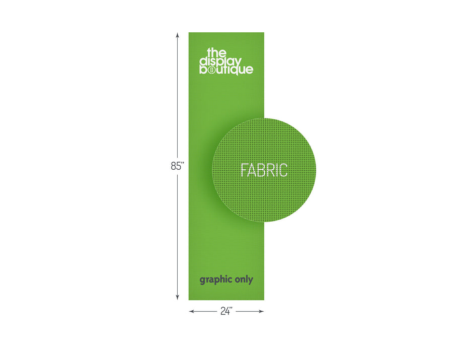 Fabric Banner Stand Graphic 24" x 85"
