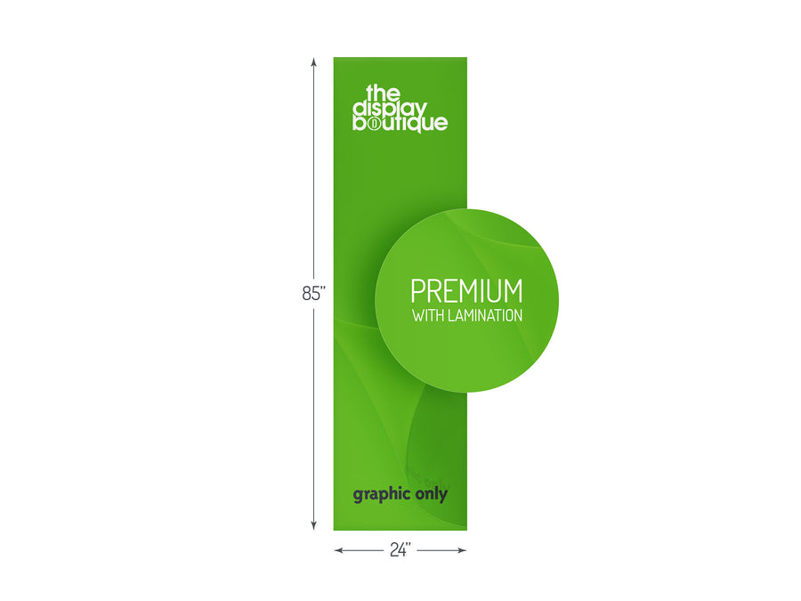 Premium Banner Stand Graphic 24" x 85"