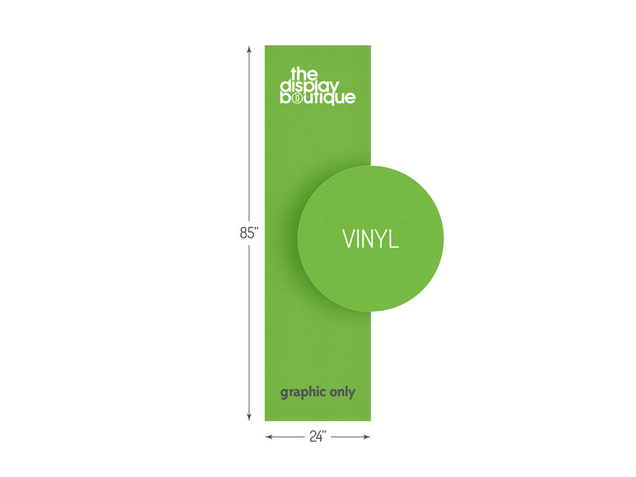 Vinyl Banner Stand Graphic 24" x 85"