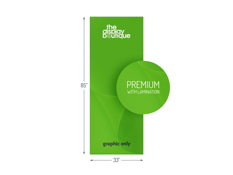 Premium Banner Stand Graphic 33" x 85"