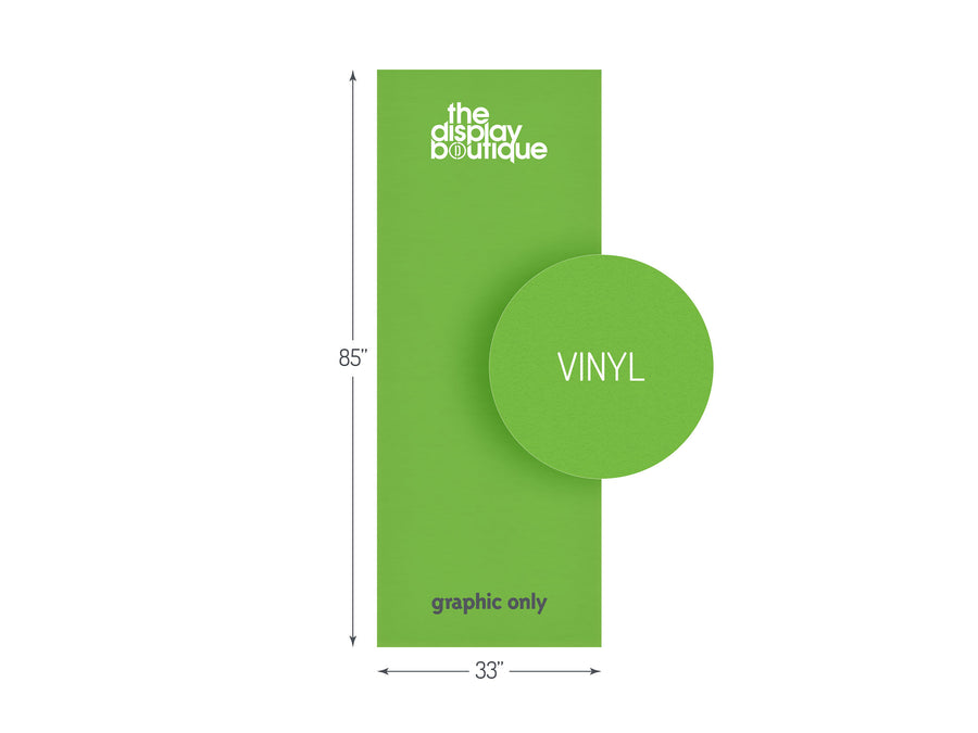 Vinyl Banner Stand Graphic 33" x 85"