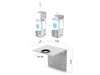 Hand Sanitizer Manual Pump Dispenser Wall Mount Bracket (4 Pack)