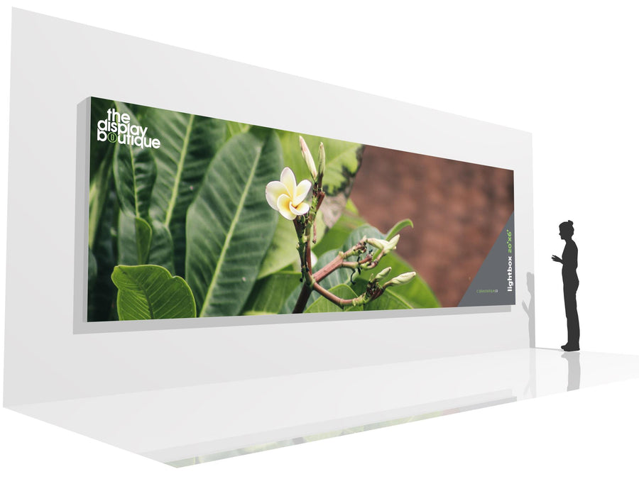 Wall-Mounted Lightbox 20' x 6' (View 01)